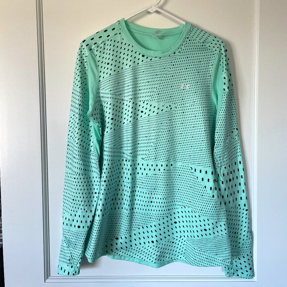 Under Armour ColdGear Crew Neck Long-sleeve Shirt - Mint Green (Size XL) - EUC - Picture 1 of 5